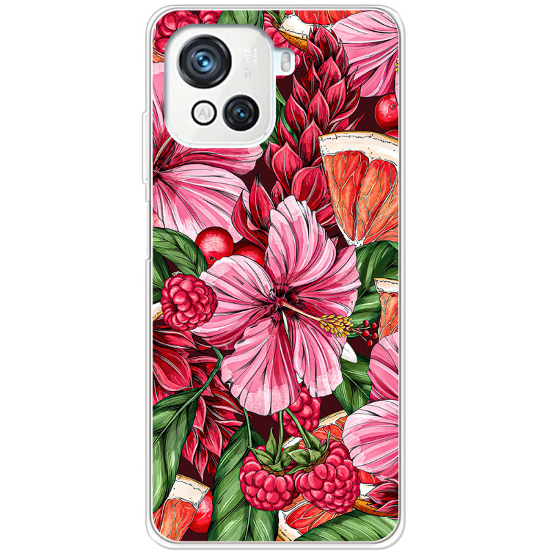 Чехол BoxFace Blackview Oscal C80 Tropical Flowers