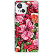 Чехол BoxFace Blackview Oscal C80 Tropical Flowers