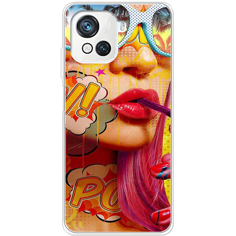 Чехол BoxFace Blackview Oscal C80 Yellow Girl Pop Art