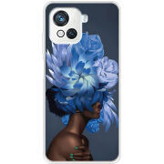 Чехол BoxFace Blackview Oscal C80 Exquisite Blue Flowers