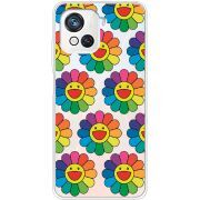 Прозрачный чехол BoxFace Blackview Oscal C80 Hippie Flowers