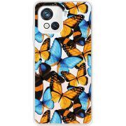 Прозрачный чехол BoxFace Blackview Oscal C80 Butterfly Morpho