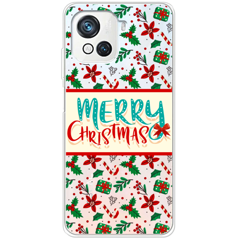 Прозрачный чехол BoxFace Blackview Oscal C80 Vintage Christmas Pattern