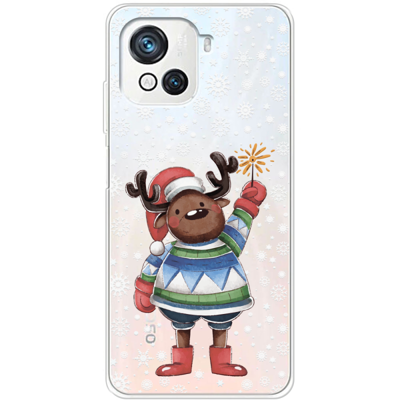 Прозрачный чехол BoxFace Blackview Oscal C80 Christmas Deer with Snow