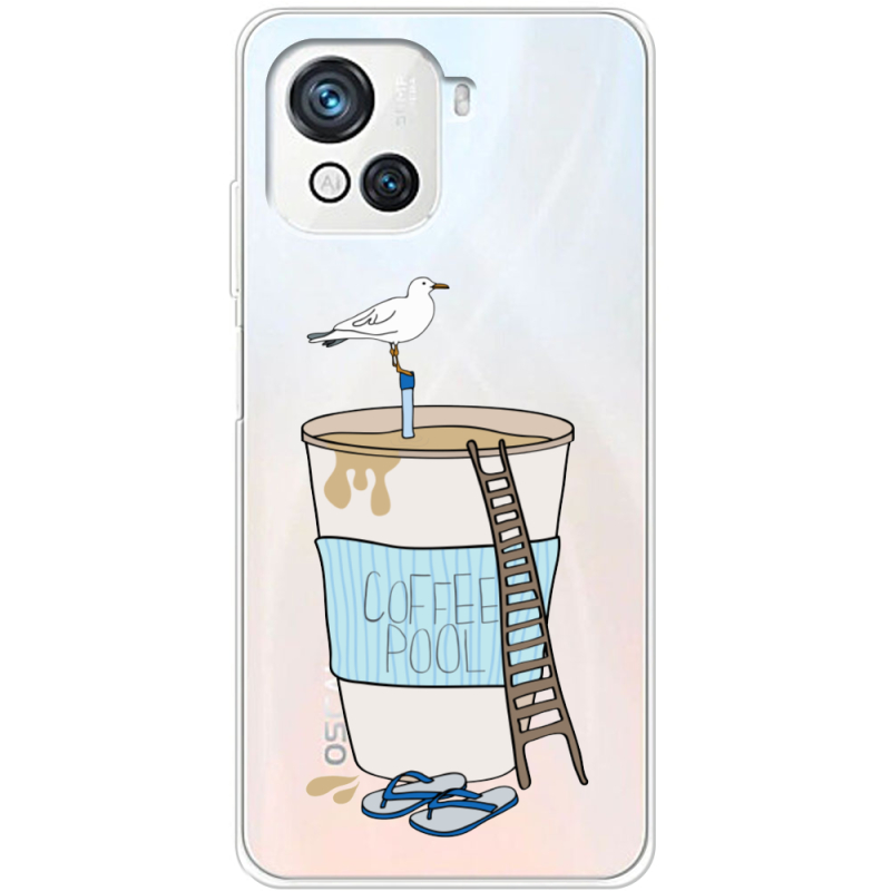 Прозрачный чехол BoxFace Blackview Oscal C80 Segull in Cofee Pool