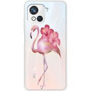 Прозрачный чехол BoxFace Blackview Oscal C80 Floral Flamingo