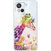 Прозрачный чехол BoxFace Blackview Oscal C80 Colorful Giraffe