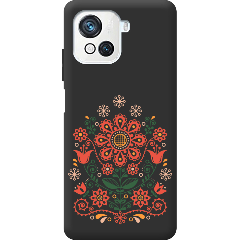 Черный чехол BoxFace Blackview Oscal C80 Ukrainian Ornament