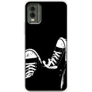 Чехол BoxFace Nokia C32 Black Sneakers