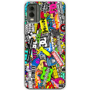 Чехол BoxFace Nokia C32 Multicolored Inscriptions