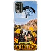 Чехол BoxFace Nokia C32 Pubg parachute