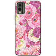 Чехол BoxFace Nokia C32 Pink Peonies