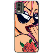 Чехол BoxFace Nokia C32 Pink Girl