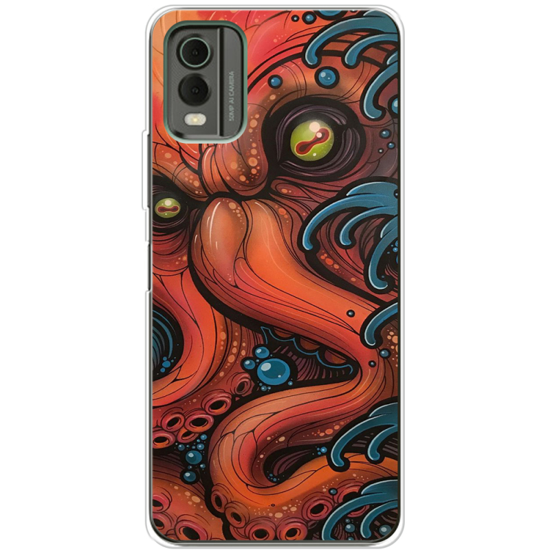 Чехол BoxFace Nokia C32 Octopus