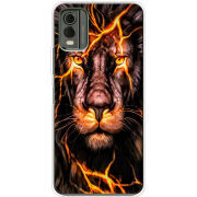 Чехол BoxFace Nokia C32 Fire Lion