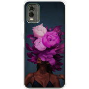 Чехол BoxFace Nokia C32 Exquisite Purple Flowers