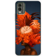 Чехол BoxFace Nokia C32 Exquisite Orange Flowers