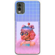 Чехол BoxFace Nokia C32 Girl in the Clouds