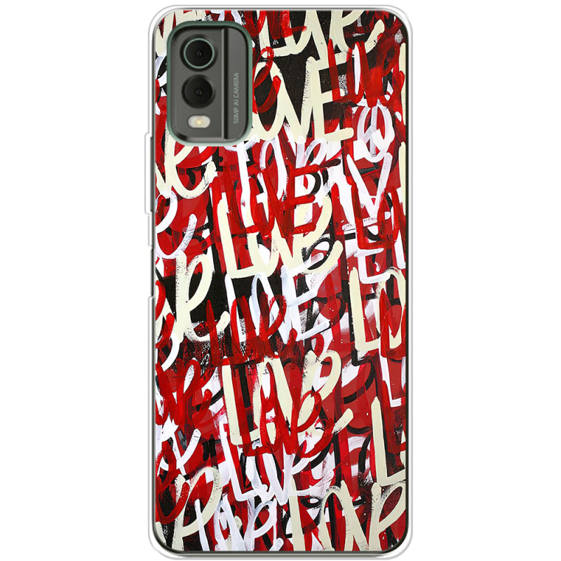 Чехол BoxFace Nokia C32 Love Graffiti