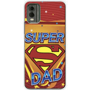 Чехол BoxFace Nokia C32 Super Dad