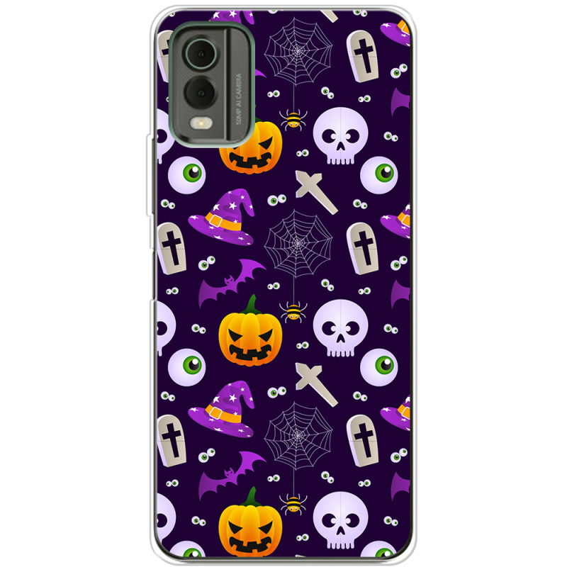 Чехол BoxFace Nokia C32 Halloween Purple Mood