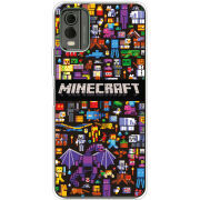 Чехол BoxFace Nokia C32 Minecraft Mobbery