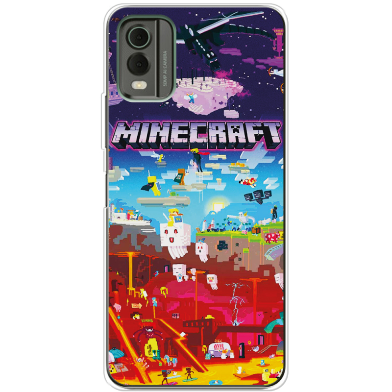 Чехол BoxFace Nokia C32 Minecraft World Beyond