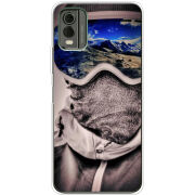 Чехол BoxFace Nokia C32 snowboarder