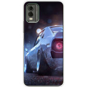 Чехол BoxFace Nokia C32 Silver Car