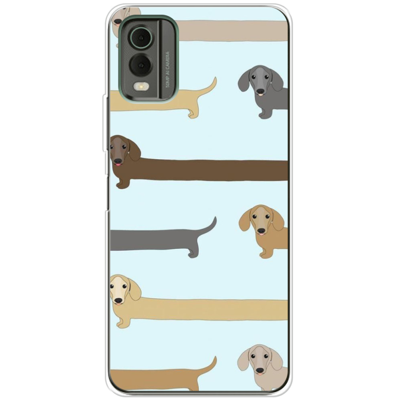 Чехол BoxFace Nokia C32 Dachshund