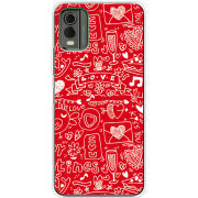 Чехол BoxFace Nokia C32 Happy Valentines