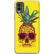 Чехол BoxFace Nokia C32 Pineapple Skull