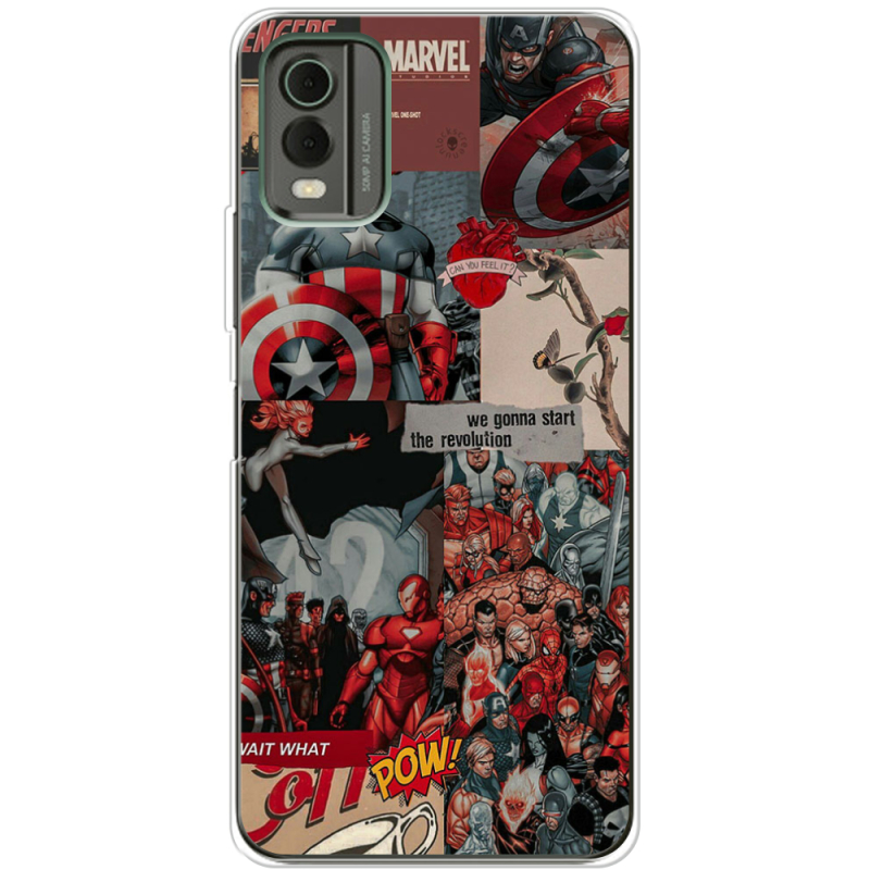 Чехол BoxFace Nokia C32 Marvel Avengers