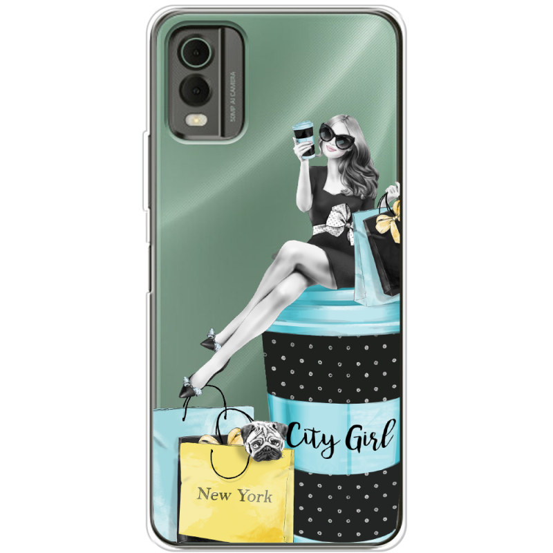 Прозрачный чехол BoxFace Nokia C32 City Girl