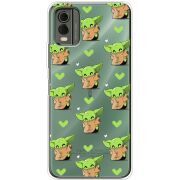 Прозрачный чехол BoxFace Nokia C32 Pattern Baby Yoda