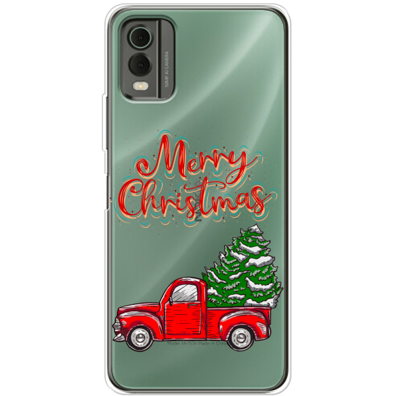 Прозрачный чехол BoxFace Nokia C32 Holiday Car