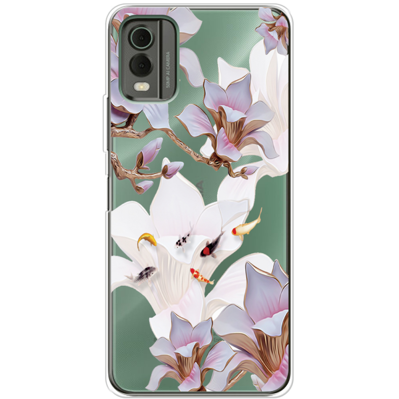 Прозрачный чехол BoxFace Nokia C32 Chinese Magnolia