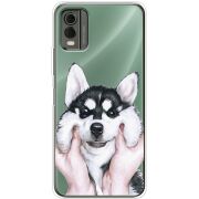 Прозрачный чехол BoxFace Nokia C32 Husky