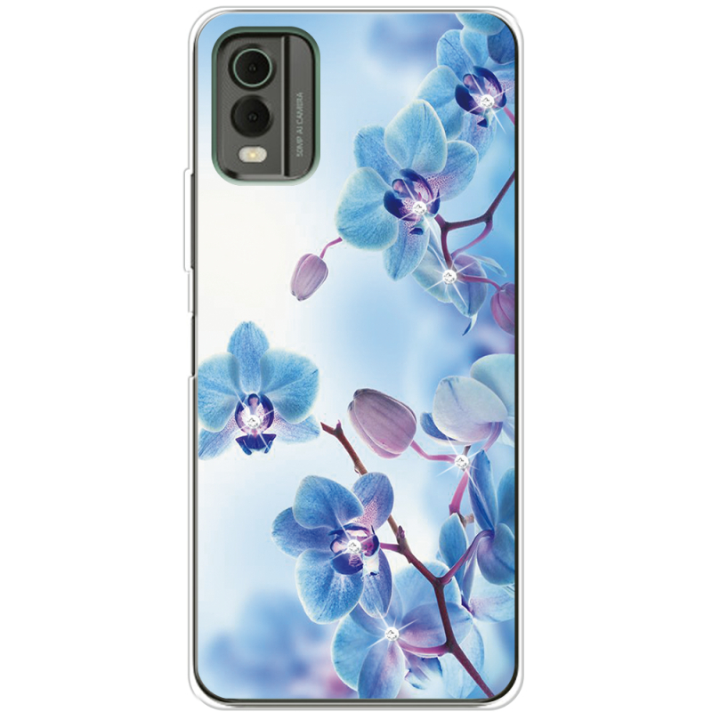 Чехол со стразами Nokia C32 Orchids