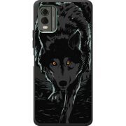 Черный чехол BoxFace Nokia C32 Wolf