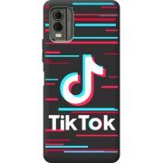 Черный чехол BoxFace Nokia C32 Tik Tok