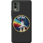 Черный чехол BoxFace Nokia C32 NASA