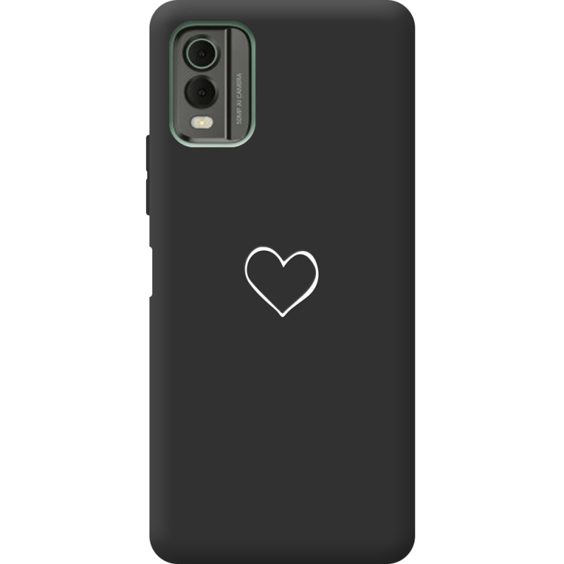 Черный чехол BoxFace Nokia C32 My Heart