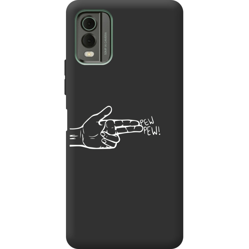 Черный чехол BoxFace Nokia C32 Pew Pew