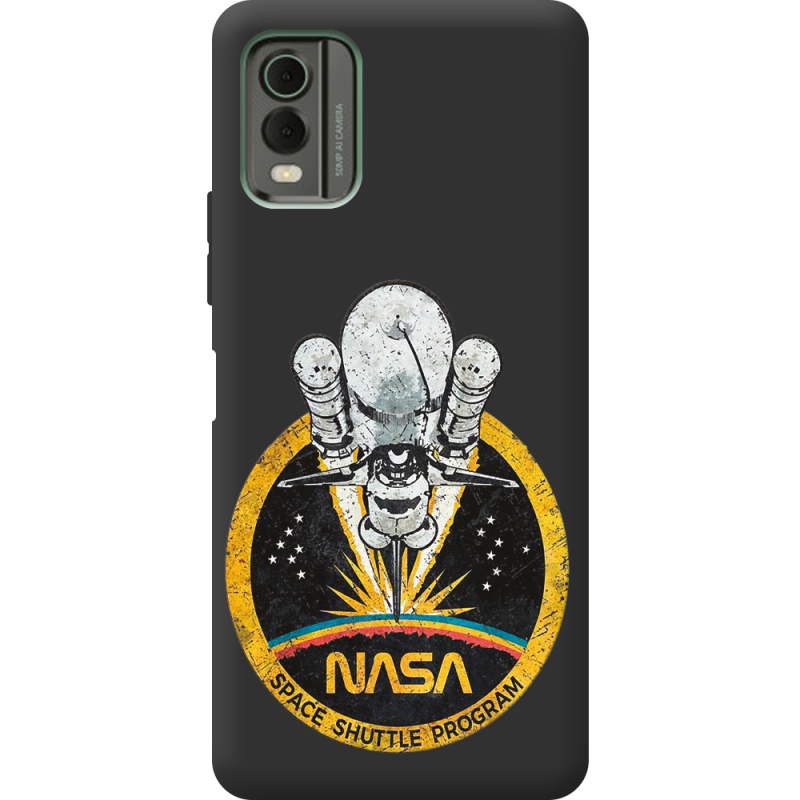 Черный чехол BoxFace Nokia C32 NASA Spaceship