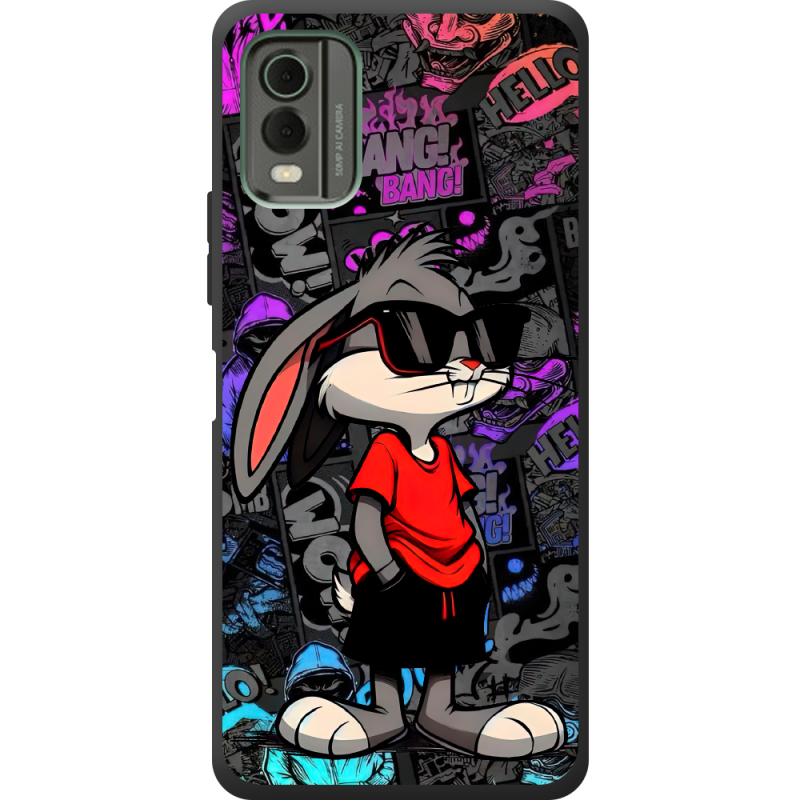 Черный чехол BoxFace Nokia C32 Малий вухань