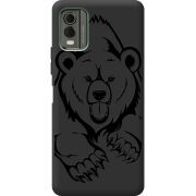 Черный чехол BoxFace Nokia C32 Grizzly Bear