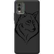 Черный чехол BoxFace Nokia C32 Wolf