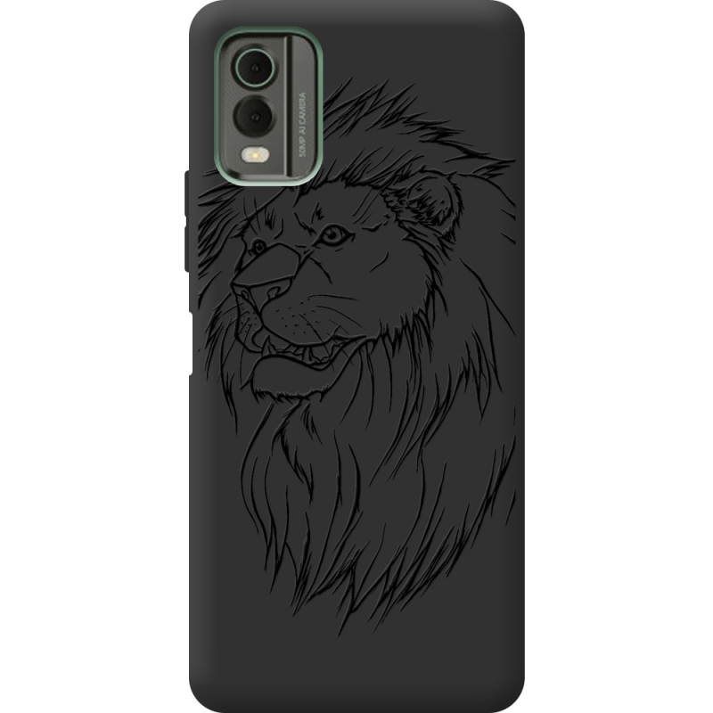 Черный чехол BoxFace Nokia C32 Lion