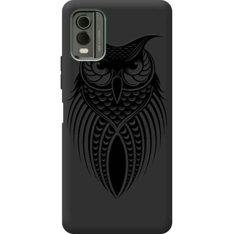 Черный чехол BoxFace Nokia C32 Owl